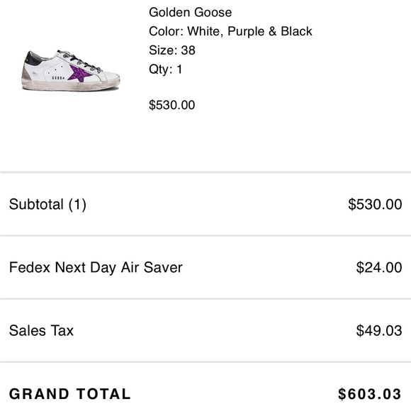 Golden Goose Superstar size 38 purple - Picture 16 of 16